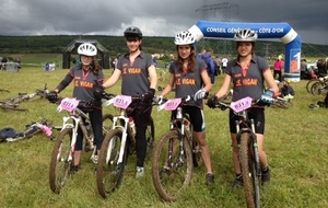 Lucie et Fanny vice Championne de France UNSS - VTT